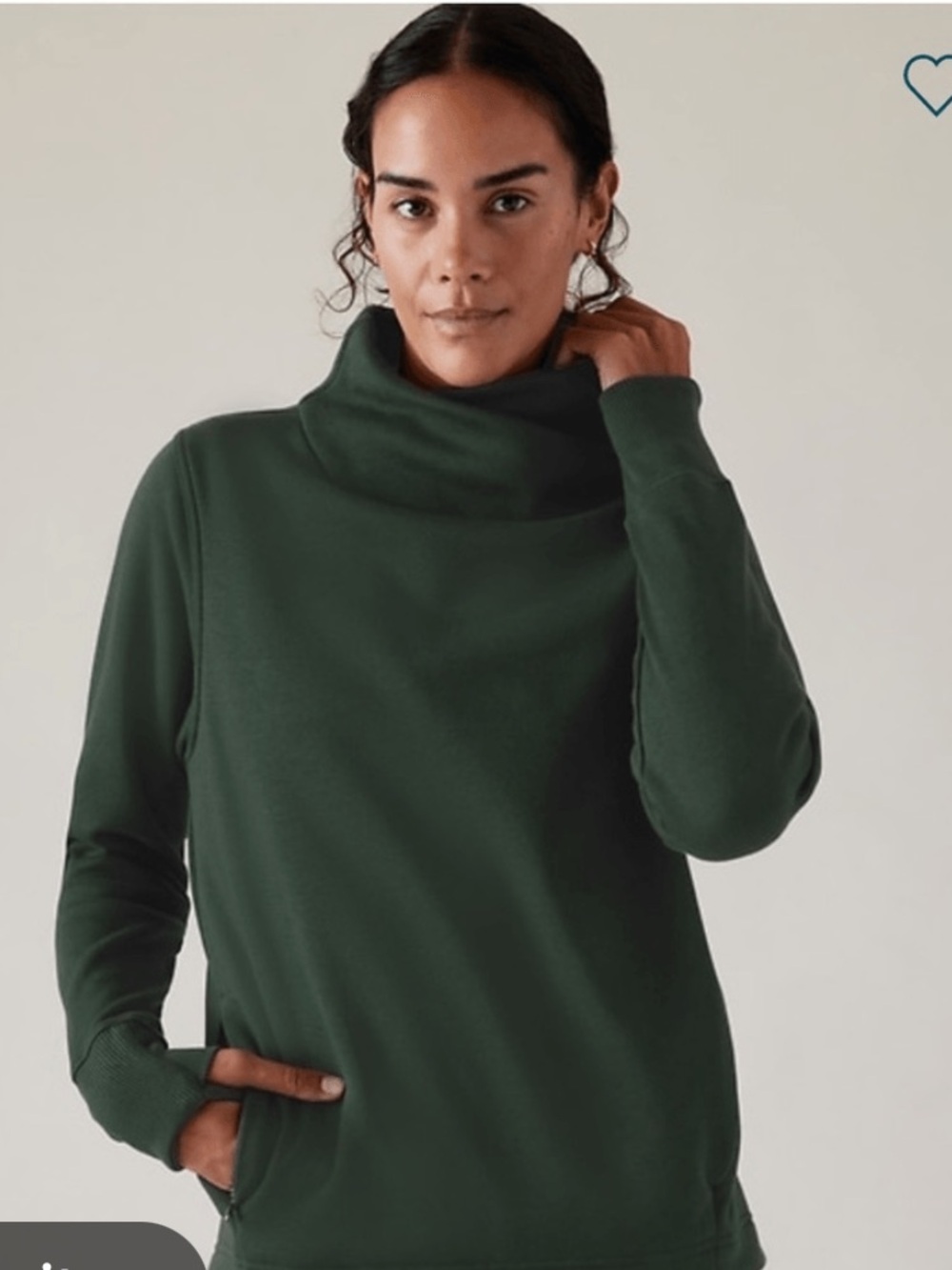 Athleta Cozy Karma Twist Neck Sweatshirt